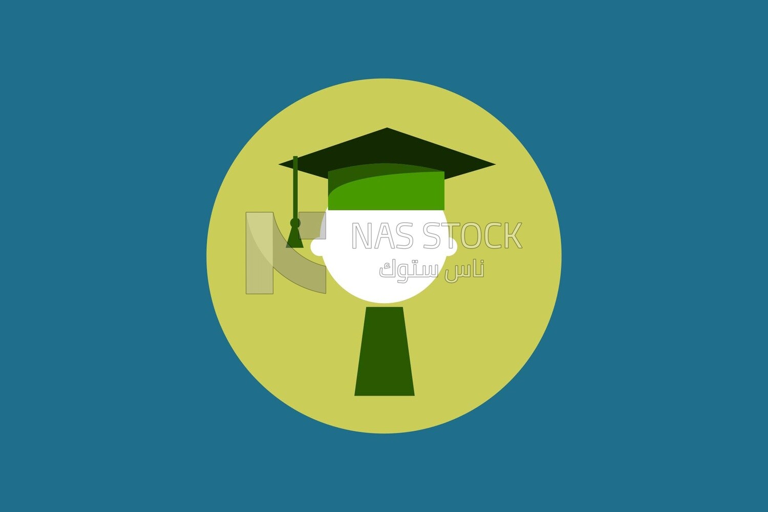 Boy with a graduation cap, graphics, icons, vector illustrator.