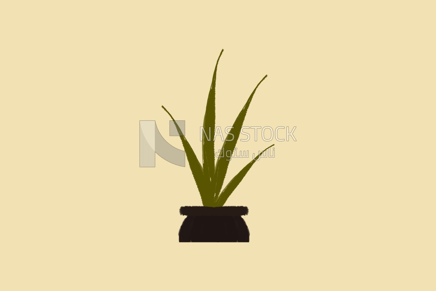 Green plant, icons and templates, vector illustrator