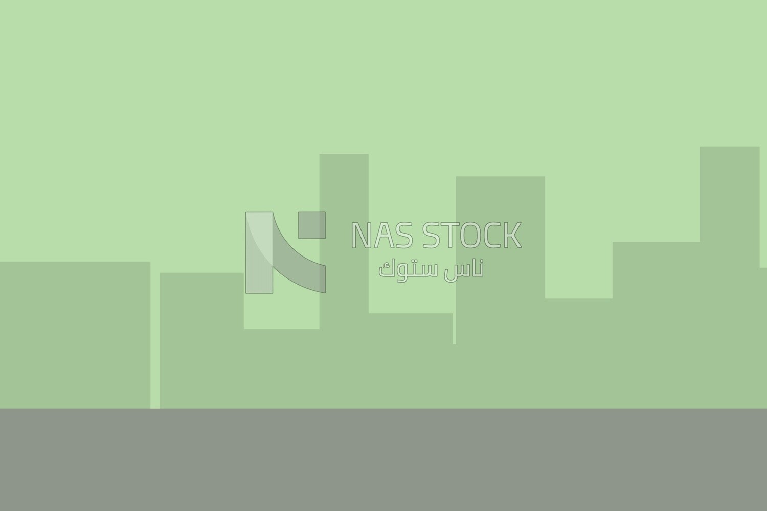 View of buildings, wallpaper, vector illustrator