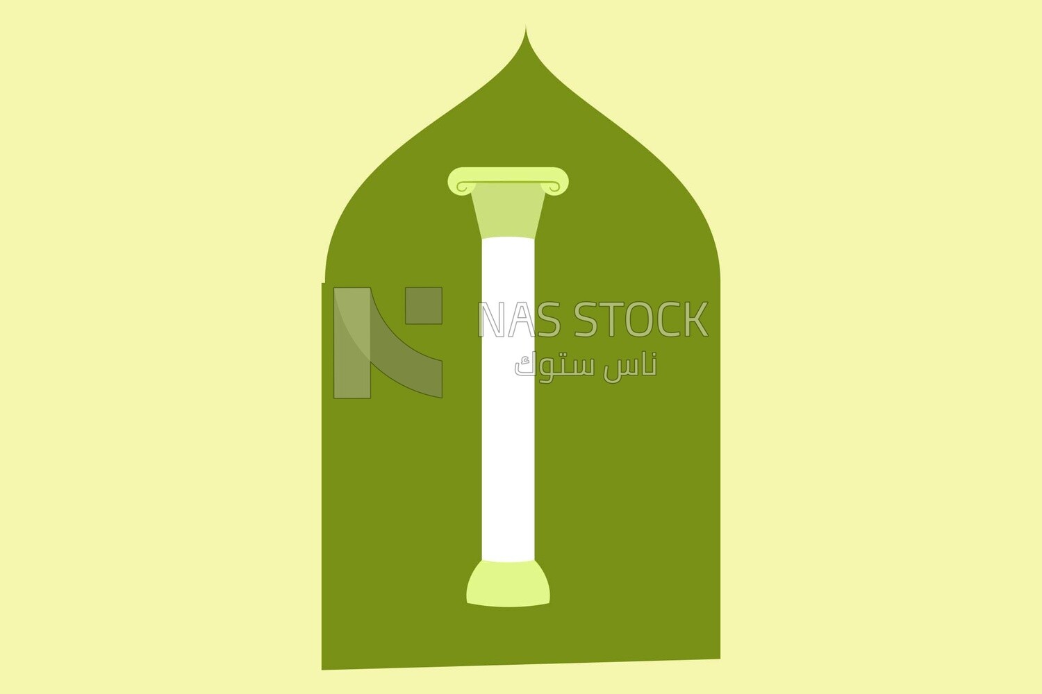 Arches and columns, graphics, icons, vector illustrator.