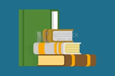 Books, graphics, icons, vector illustrator.
