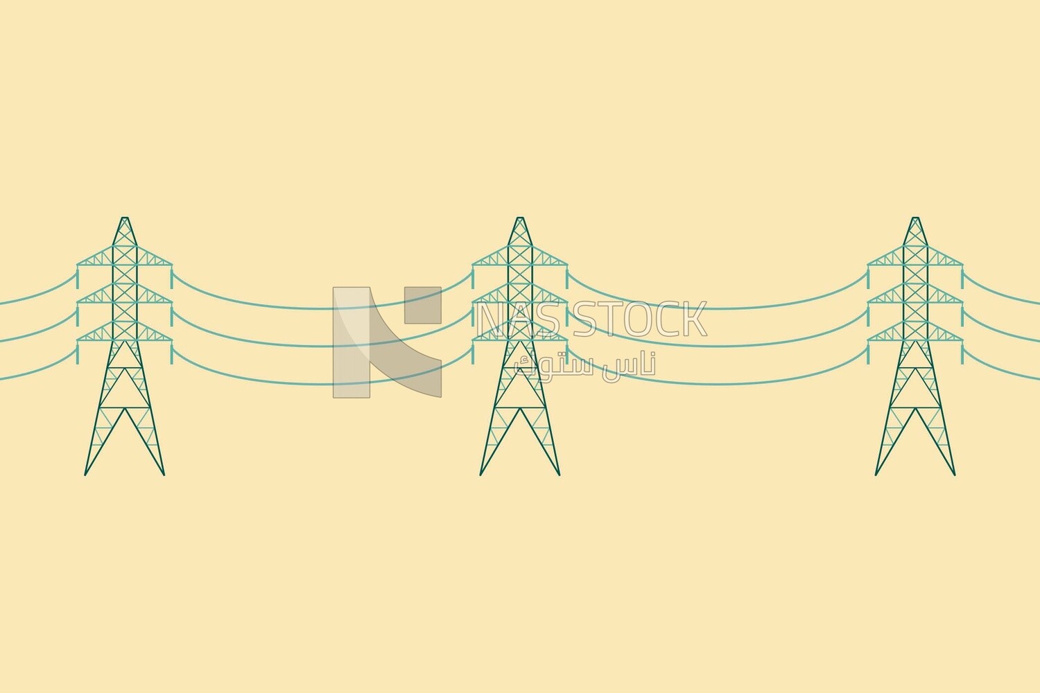 Electric tower, graphics, icons, vector illustrator.