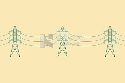 Electric tower, graphics, icons, vector illustrator.