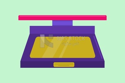Digital scale, graphics, icons, vector illustrator