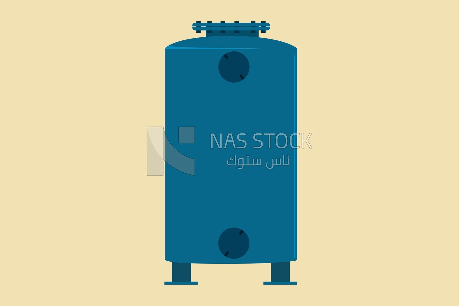 Gas tube, graphics, icons, vector illustrator.