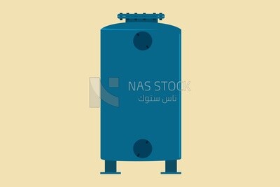 Gas tube, graphics, icons, vector illustrator.