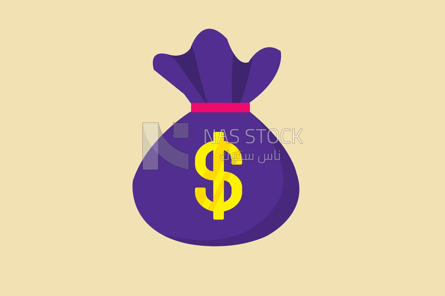 Bag of money icon, icons, templates and vector illustrator