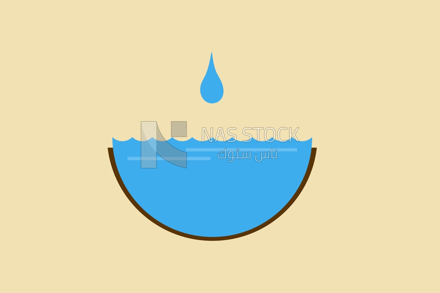 Drop of water, graphics, icons, vector illustrator