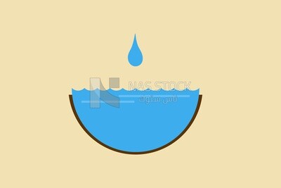 Drop of water, graphics, icons, vector illustrator