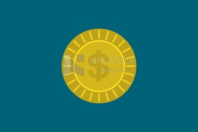 Golden coins, graphics, icons, vector illustrator.