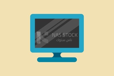 Computer screen, graphics, icons, vector illustrator.