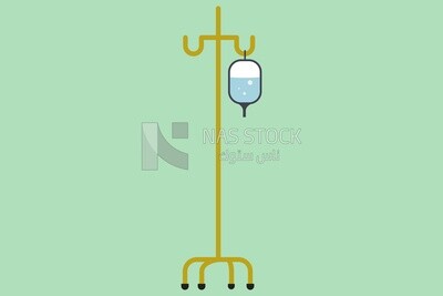 Icon with hanging medicine, graphics, icons, vector illustrator.