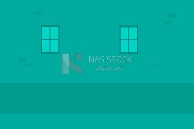 View of the wall in the room, wallpaper, vector illustrator