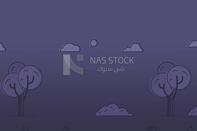 View of purple garden, wallpaper, vector illustrator