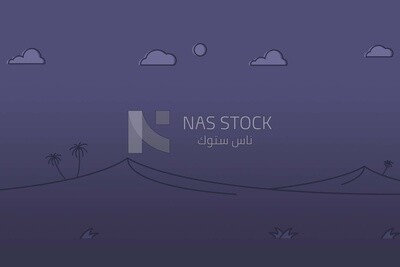 View of purple garden, wallpaper, vector illustrator
