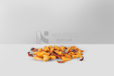 Delicious spicy crisps