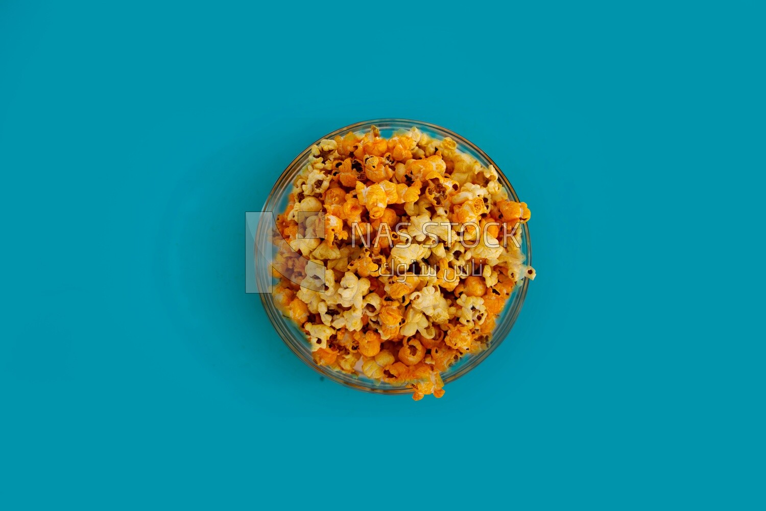 Popcorn in a plate
