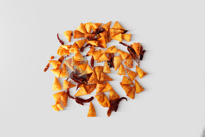 Delicious spicy crisps