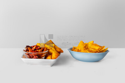 Delicious spicy crisps
