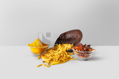 Assortment of seasoned chips