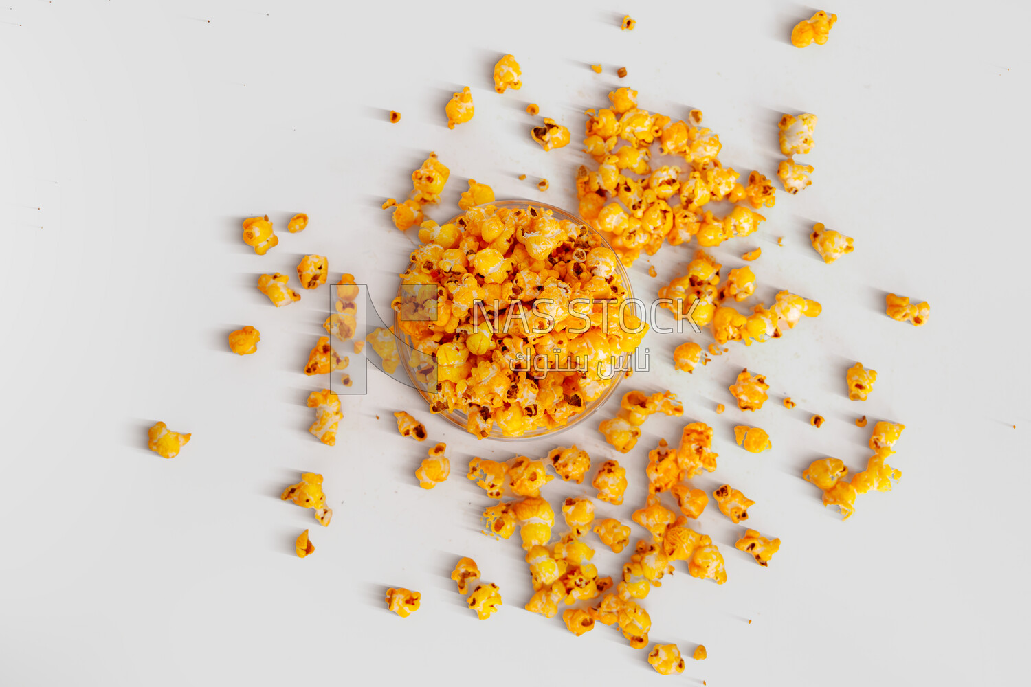 Cheese flavored popcorn