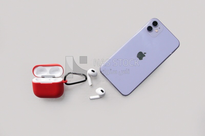 Smartphone with AirPods