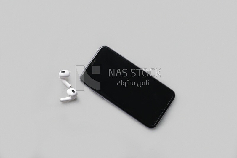 Smartphone with AirPods