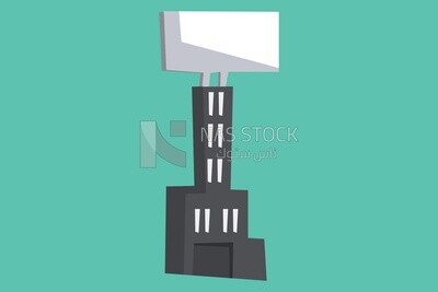 Building with a luminous sign