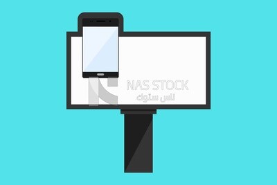 Big bulletin board with Smart phone