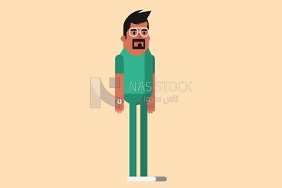 Guy standing and smiling
