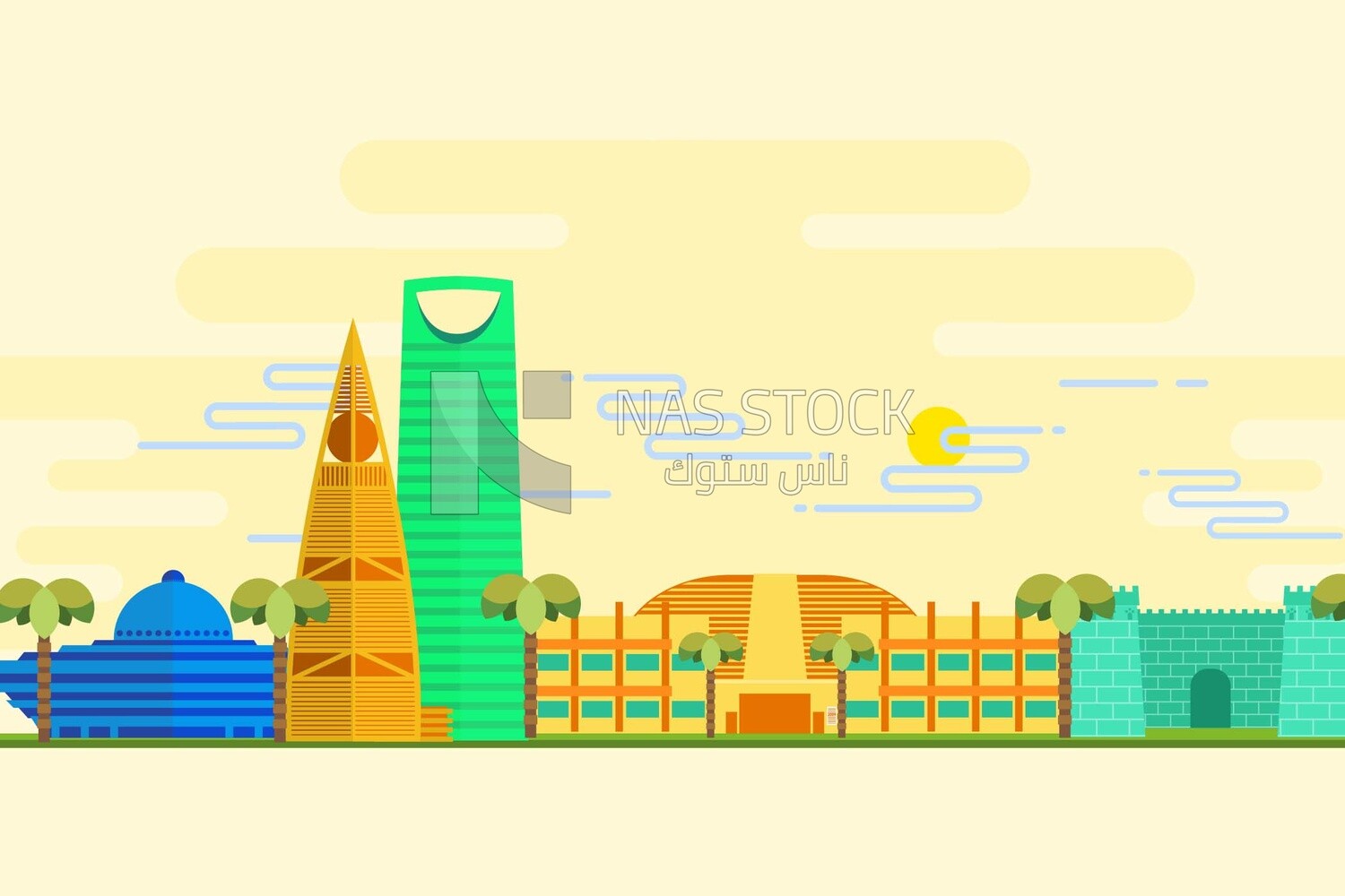 Background of riyadh city