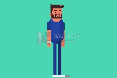Man in summer clothes
