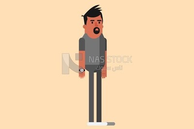 Man in summer clothes