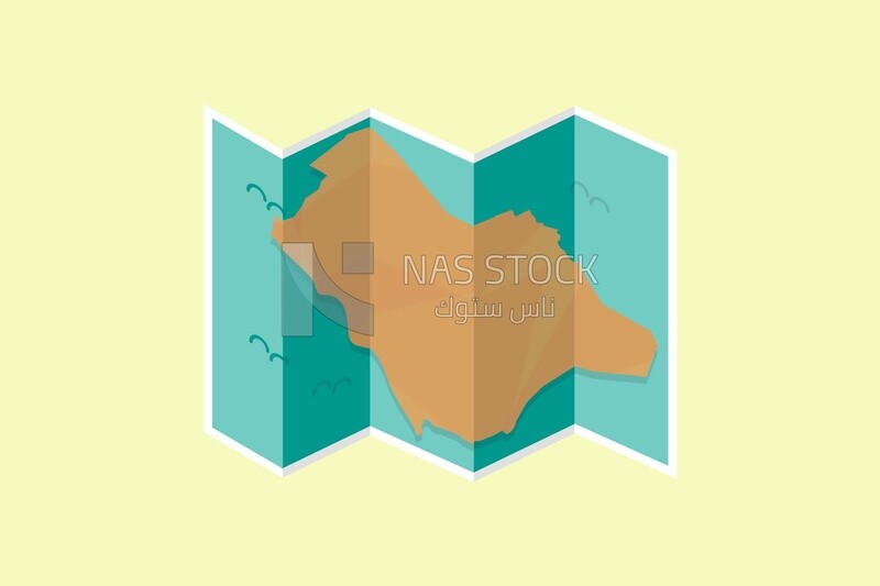 Paper map icon, icons and templates, vector illustrator