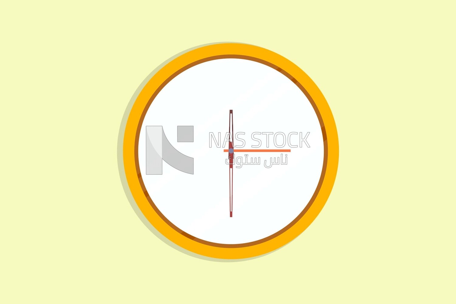 Wall clock, icons and templates, vector illustrator