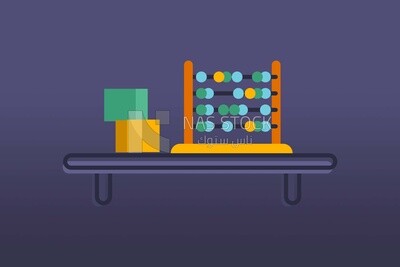 Smart toys on a table, icons and templates, vector illustrator