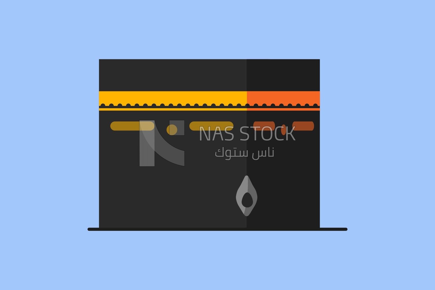 Kaaba icon, icons and templates, vector illustrator