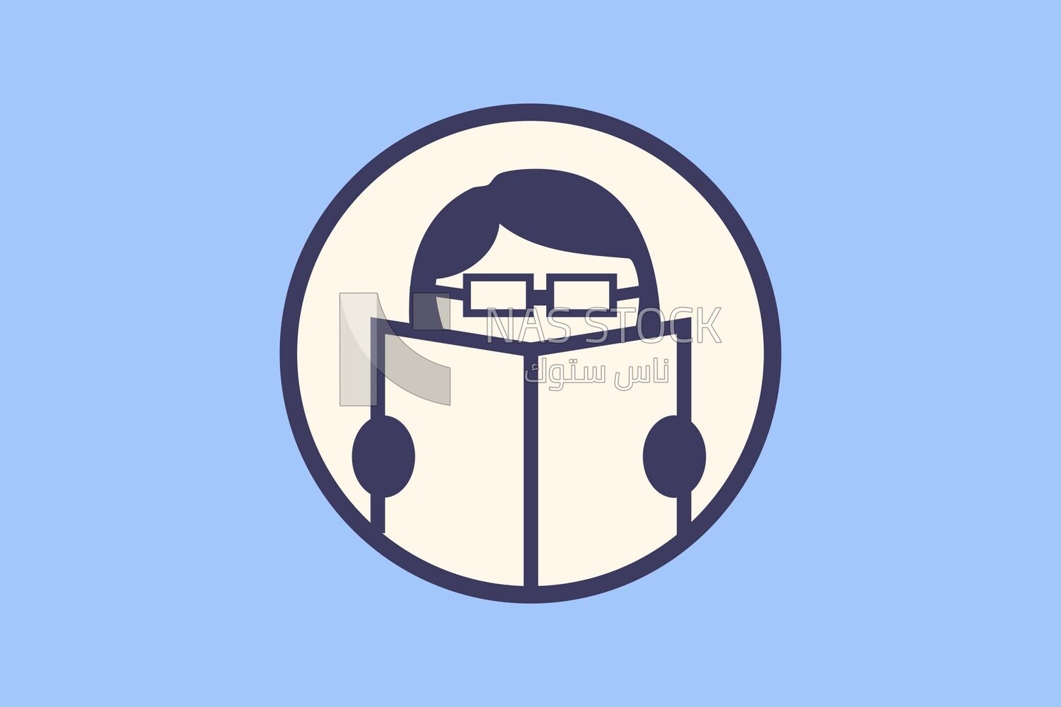 Character of a woman reading, icons and templates, vector illustrator
