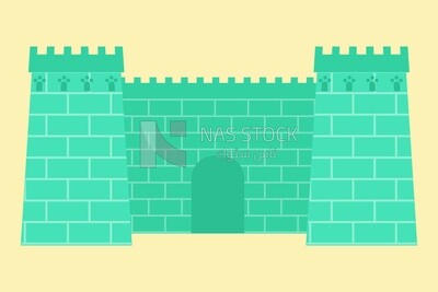 Castle icon, icons and templates, vector illustrator