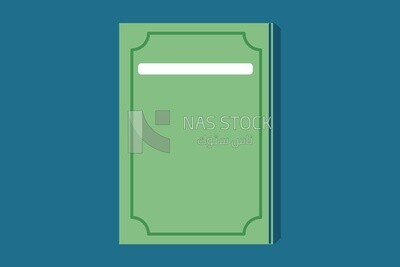 Green book, icons and templates, vector illustrator