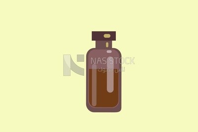 Perfume bottle, icons and templates, vector illustrator