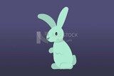 Rabbit toy, icons and templates, vector illustrator