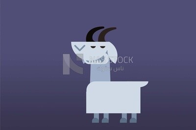 Goat, icons and templates, vector illustrator
