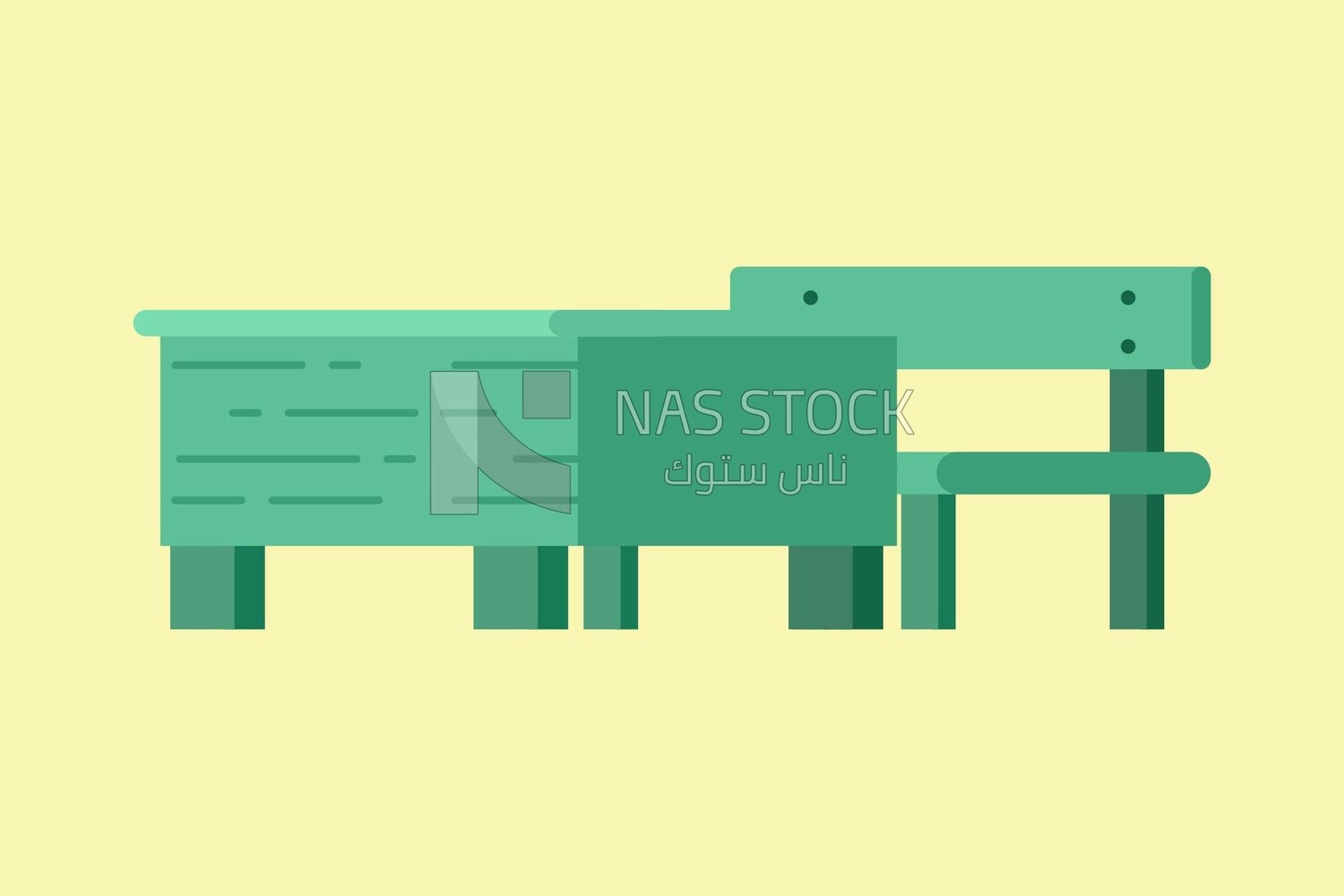 Desk icon, icons and templates, vector illustrator