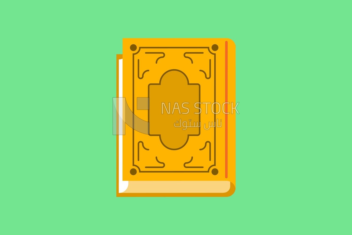 Quran book, graphics, icons, vector illustrator.
