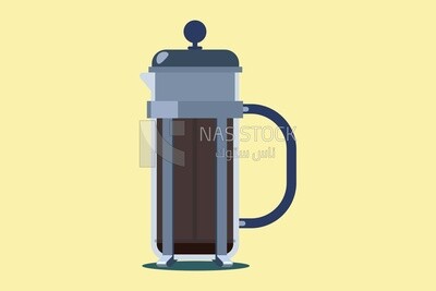 French press coffee icon, icons and templates, vector illustrator