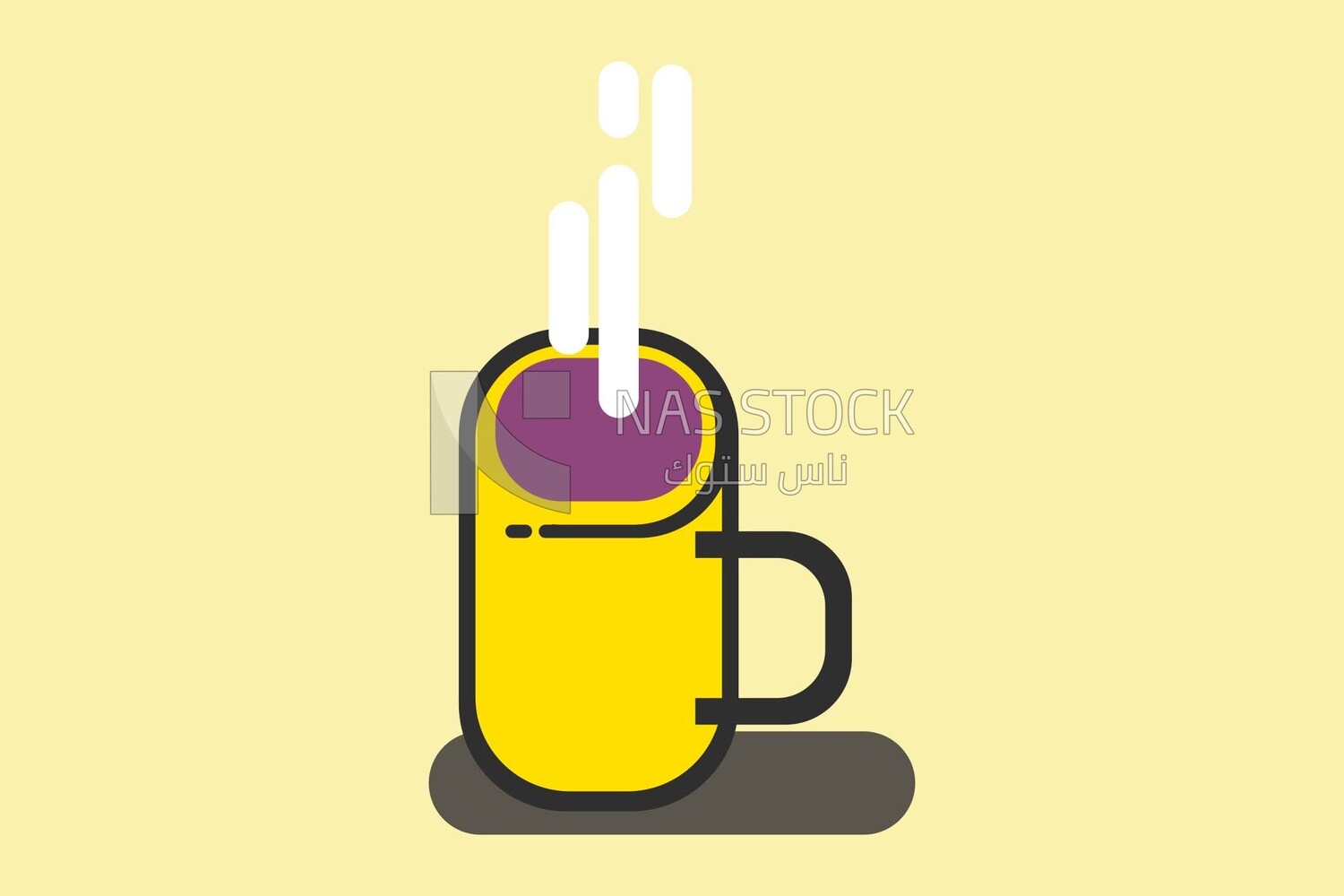 Cup of coffee, icons and templates, vector illustrator