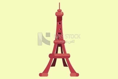 Icon of the Eiffel tower, icons and templates, vector illustrator