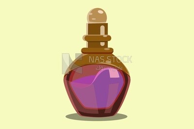 Perfume bottle, icons and templates, vector illustrator