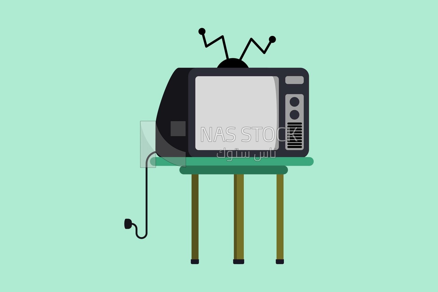 Television screen, icons and templates, vector illustrator